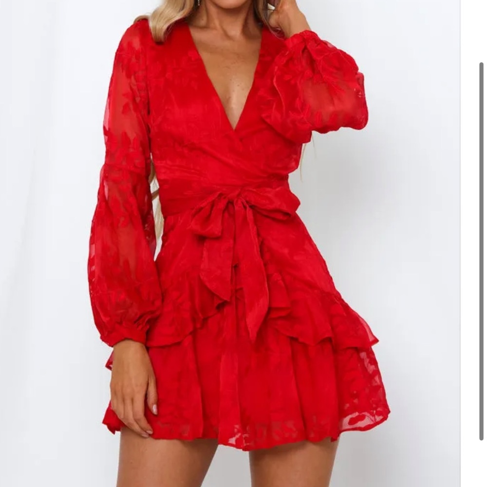 With tag! Hello Molly: I Heard a Rumour Dress Red BRAND NEW